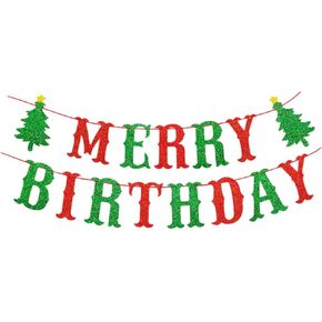 لافتة عيد ميلاد هاوسين، لافتة عيد ميلاد شجرة عيد الميلاد قابلة لإعادة الاستخدام، دعامة ورقية للصور للرجال والنساء وحفلات الأطفال (أحمر + أخضر) in Kuwait