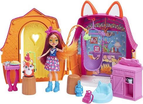 Enchantimals Felicity Fox Cottage Playset with Felicity Fox Doll (6-in), Animal Figure, & 10+ Accessories, Great Gift for Kids Ages 4Y+ in Kuwait