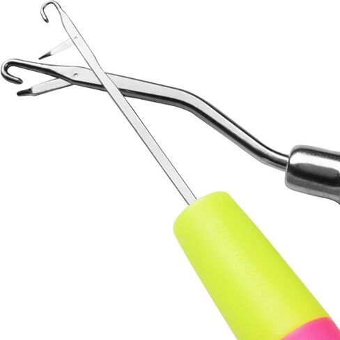 5 قطع من إبرة الكروشيه المزلاج من جنونوغاوك، لصيانة الجدائل الصغيرة، وصنع السجاد in Kuwait