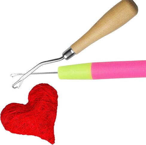 5 قطع من إبرة الكروشيه المزلاج من جنونوغاوك، لصيانة الجدائل الصغيرة، وصنع السجاد in Kuwait