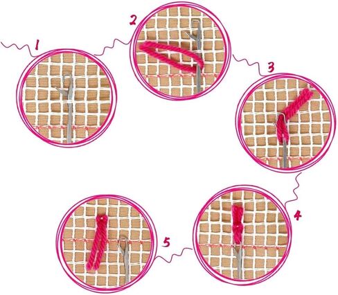 clubevy Latch Hook Kits,Latch Hook Dog Rug Making Kit for Adults and Kids, Cute Puppies Dog Lactch Hook Rug Making Needlework Kits for Beginners in Kuwait