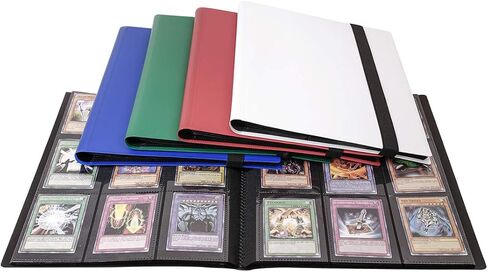 ألبوم حماية لحامل بطاقات التداول بحجم قياسي، 360 جيبًا باللون الأحمر in Kuwait