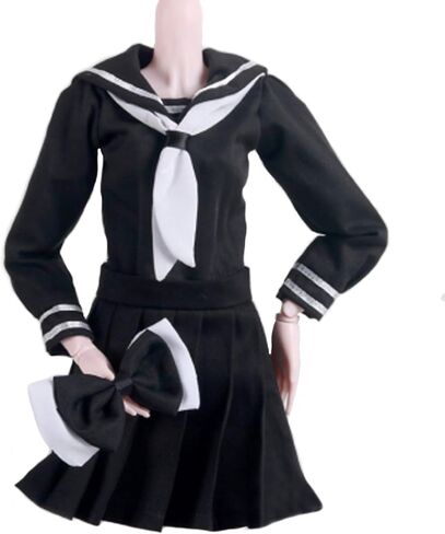 Lembani Fashion 1/3 Doll Clothes School Uniform Full Set for Night Lolita Dolls, 24inch 60cm Girl Dolls Cosplay Dress Up in Kuwait