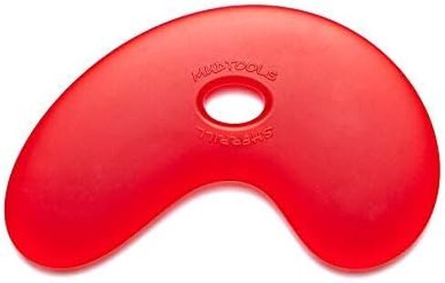 Mudtools Polymer Bowl Rib Red Small Very Soft - Ceramics, Pottery, Clay - PB-S-R in Saudi Arabia