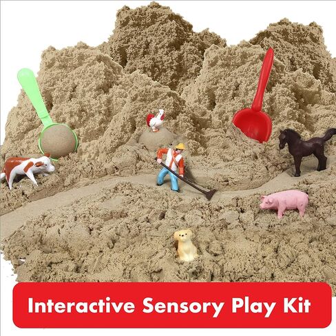 صندوق الرمل الحسي Be Amazing Toys Sense & Grow مع 6 حيوانات مزرعة in Kuwait