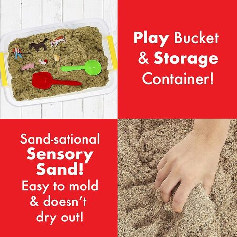 صندوق الرمل الحسي Be Amazing Toys Sense & Grow مع 6 حيوانات مزرعة in Kuwait