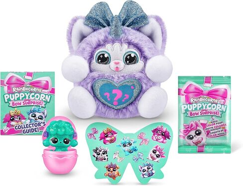 Rainbocorns Puppycorn Surprise Series 3 (Dalmation) من ZURU، حيوانات محشوة قطيفة قابلة للتجميع، بيضة مفاجأة، حزمة ملصقات، سلايم، قطيفة للكلاب، للأعمار من 3 سنوات فما فوق للفتيات والأطفال in Saudi Arabia