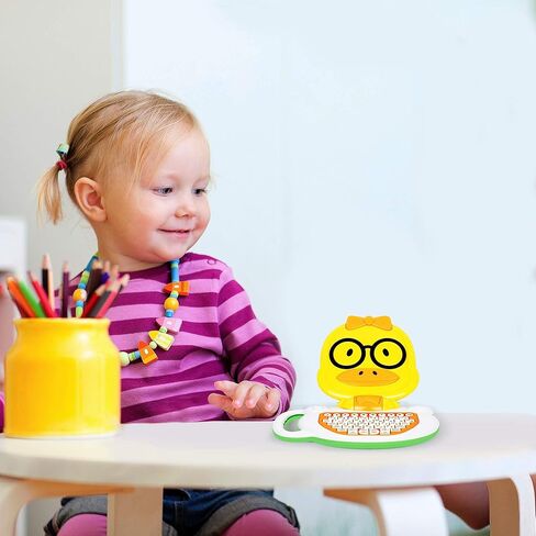 الإنجليزية-الإسبانية طفل التعلم اللوحي. لعبة تعليمية موسيقية للأطفال لتعلم الأرقام والحروف والكلمات الإسبانية والإنجليزية. لعبة كمبيوتر محمول على شكل بطة للأطفال في مرحلة ما قبل المدرسة بعمر 3 سنوات فما فوق in Kuwait