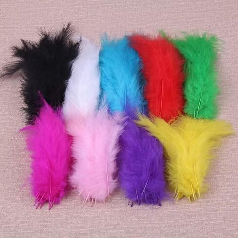 400 قطعة من ريش النعام ماردي جراس مقاس 4-6.3 بوصة (10-16 سم) ريش حرفي أحمر أخضر أصفر أرجواني أعمدة لحفلات الزفاف وديكورات القطع المركزية وتشكيلة الزهور وأزياء ديكور المنزل in Kuwait