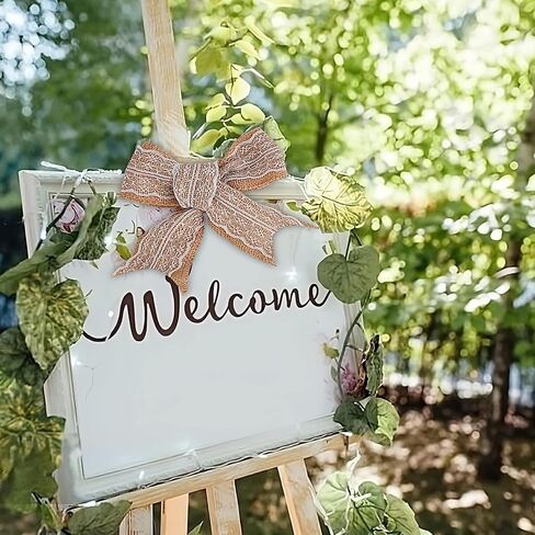 شريط خيش طبيعي من MuRealy - شريط خيش الجوت مع حافة دانتيل بيضاء، شريط ريفي 2-3/8 بوصة 6.5 قدم، أشرطة زخرفية لعيد الشكر، عيد الميلاد، عيد الميلاد، الزفاف والشاطئ ريفي in Kuwait