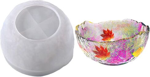 او ان ان بي ان ان قوالب سيليكون بولة كبيرة، صينية حامل فاكهة غير منتظمة، قالب راتنج كبير للسلطة ووعاء الزهور، قالب صب الايبوكسي، قوالب صينية دوارة دائرية، طبق تخزين المجوهرات، حامل النبات، اداة ماكينج in Kuwait