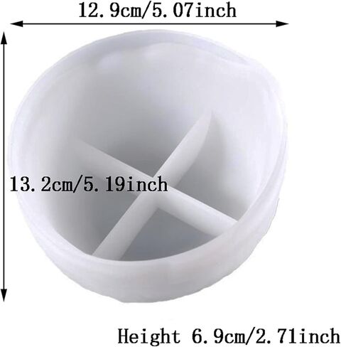 او ان ان بي ان ان قوالب سيليكون بولة كبيرة، صينية حامل فاكهة غير منتظمة، قالب راتنج كبير للسلطة ووعاء الزهور، قالب صب الايبوكسي، قوالب صينية دوارة دائرية، طبق تخزين المجوهرات، حامل النبات، اداة ماكينج in Kuwait