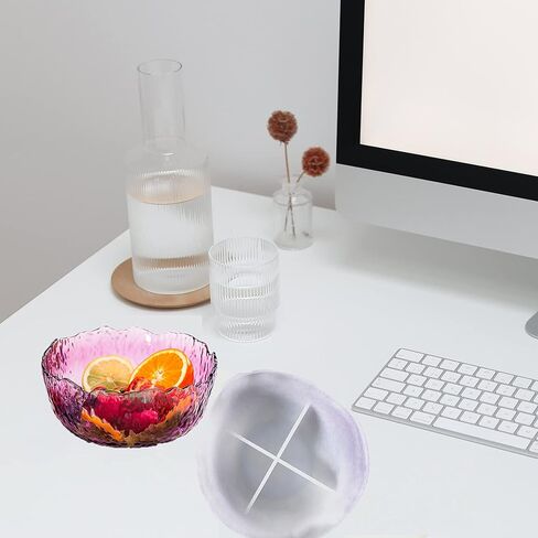 او ان ان بي ان ان قوالب سيليكون بولة كبيرة، صينية حامل فاكهة غير منتظمة، قالب راتنج كبير للسلطة ووعاء الزهور، قالب صب الايبوكسي، قوالب صينية دوارة دائرية، طبق تخزين المجوهرات، حامل النبات، اداة ماكينج in Kuwait