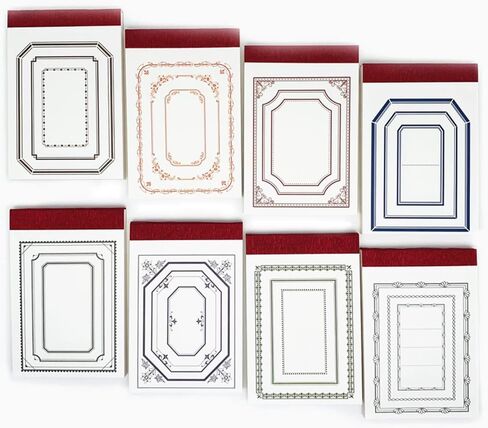 8 حزمة 400 ورقة المواد الرجعية ورقة ملاحظة سلسلة الإبداعية الزخرفية قاعدة ورقة DIY بها بنفسك Decoupage غير المرغوب فيه مجلة سجلات القصاصات لوازم in Kuwait