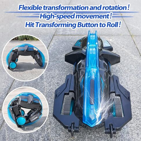 RC حيلة ثعبان سيارة 360 درجة لفة اللعب، 2.4 جيجا هرتز RC سيارات التحكم عن بعد سيارة للبنين، هدية عيد ميلاد للأطفال الذين تتراوح أعمارهم بين 6-12، 2 بطاريات 30 + دقيقة التحمل طويلة، ألعاب داخلية وخارجية باردة ألعاب سباقات السيارات للأولاد in Kuwait