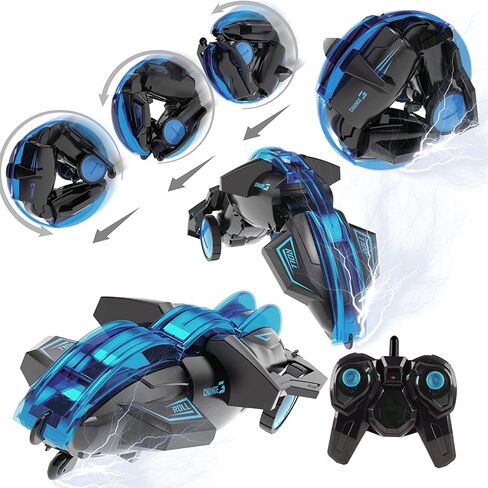 RC حيلة ثعبان سيارة 360 درجة لفة اللعب، 2.4 جيجا هرتز RC سيارات التحكم عن بعد سيارة للبنين، هدية عيد ميلاد للأطفال الذين تتراوح أعمارهم بين 6-12، 2 بطاريات 30 + دقيقة التحمل طويلة، ألعاب داخلية وخارجية باردة ألعاب سباقات السيارات للأولاد in Kuwait