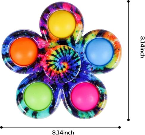 MEIEST 15 حزمة من ألعاب البوب ​​فيدجيت سبينر، لعبة بسيطة ملونة لتخفيف التوتر واليد الحسية، ألعاب فيدجيت كبيرة الحجم للحفلات، ألعاب مكتب مكتب مضادة للقلق in Kuwait