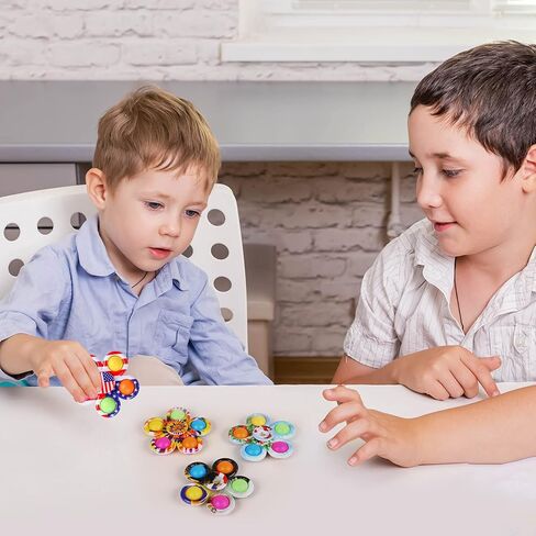 MEIEST 15 حزمة من ألعاب البوب ​​فيدجيت سبينر، لعبة بسيطة ملونة لتخفيف التوتر واليد الحسية، ألعاب فيدجيت كبيرة الحجم للحفلات، ألعاب مكتب مكتب مضادة للقلق in Kuwait