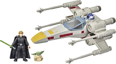 STAR WARS Mission Fleet Stellar Class Luke Skywalker & Grogu X-Wing Jedi Search & Rescue 2.5-Inch-Scale Figure and Vehicle, Ages 4 and Up in Saudi Arabia