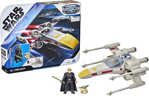STAR WARS Mission Fleet Stellar Class Luke Skywalker & Grogu X-Wing Jedi Search & Rescue 2.5-Inch-Scale Figure and Vehicle, Ages 4 and Up in Saudi Arabia