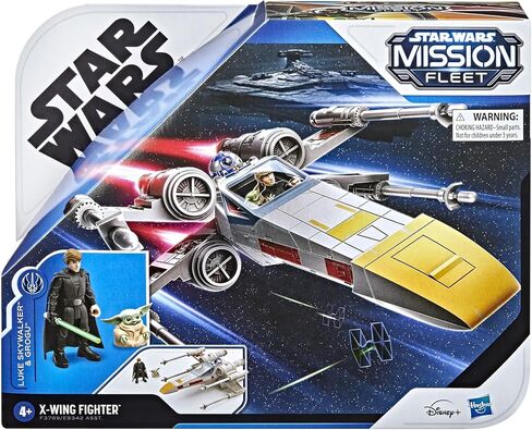 STAR WARS Mission Fleet Stellar Class Luke Skywalker & Grogu X-Wing Jedi Search & Rescue 2.5-Inch-Scale Figure and Vehicle, Ages 4 and Up in Saudi Arabia