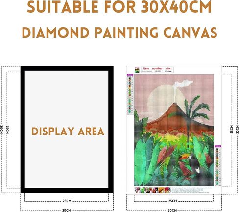 4 عبوات من إطارات الرسم الماسي، إطارات قماشية فنية للرسم الماسي مقاس 12 بوصة × 16 بوصة، 30 × 40 سم إطار فني مغناطيسي ماسي ذاتي اللصق، إطارات لباب نافذة الحائط باللون الأسود (4 قطع 30 × 40 سم) in Saudi Arabia
