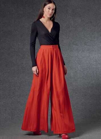 فوغ تنورة/بنطلون ميسيس من باترنز V1772A S-M-L-XL-XL-XXL، ابيض in Saudi Arabia