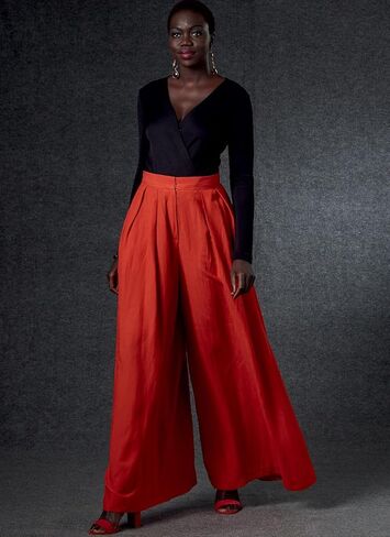 فوغ تنورة/بنطلون ميسيس من باترنز V1772A S-M-L-XL-XL-XXL، ابيض in Saudi Arabia