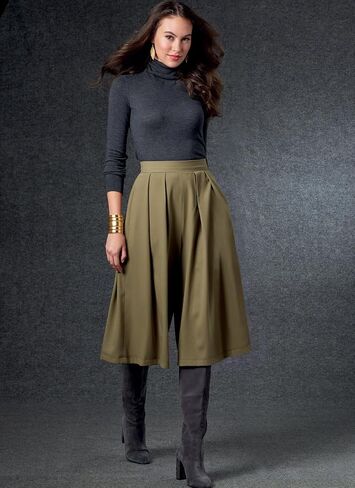 فوغ تنورة/بنطلون ميسيس من باترنز V1772A S-M-L-XL-XL-XXL، ابيض in Saudi Arabia