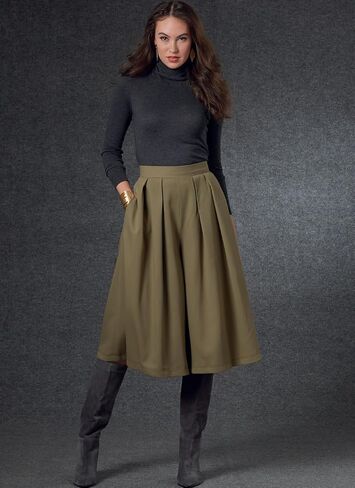 فوغ تنورة/بنطلون ميسيس من باترنز V1772A S-M-L-XL-XL-XXL، ابيض in Saudi Arabia