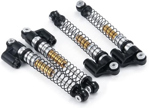 1/24th 48mm RC Car Shocks Aluminum Alloy Absorber Damper for All AXIAL SCX24 AXI90081 Deadbolt AXI00005/AXI00006 (Black) in Saudi Arabia