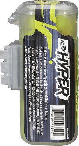 NERF Hyper 50 Round Refill Canister, Includes 50 Hyper Rounds and Reload Canister, Attaches to Hyper Blasters, Gifts for Teens in Saudi Arabia