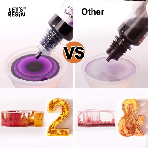 Alcohol Ink for Epoxy Resin LET'S RESIN Concentrated Alcohol Ink Set, 26 Vibrant Colors Alcohol-Based Resin Ink,Alcohol Paint Resin Dye for Resin Art, Tumblers, Resin Epoxy(Each 0.35oz) in Saudi Arabia