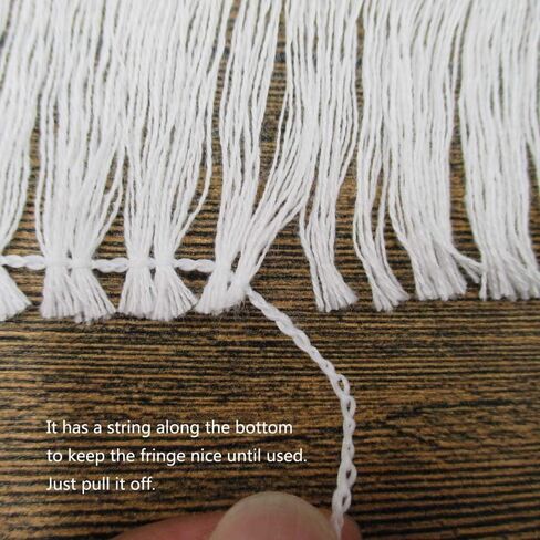 تريمس كرافت شراشيب دانتيل بيضاء بعرض 4 انش لتزيين الفساتين والتنورة والستائر وديكور المنزل والحرف اليدوية التي تصنعها بنفسك بطول 5 ياردة in Kuwait