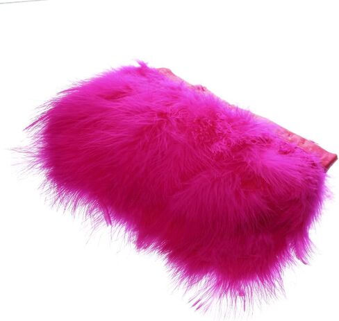 Sowder Turkey Marabou Feather Fringe Trim Pack of 2 yards(black) in Saudi Arabia