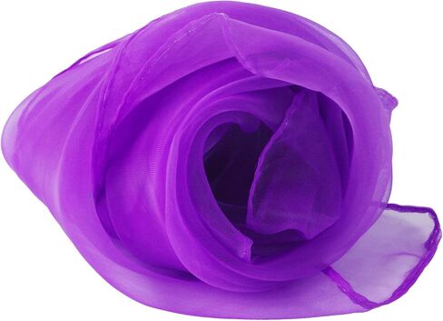 Andux 12 Pcs Dance Scarves Square Scarf for Juggling Kindergarten 24 by 24 Inches WDSJ-02 in Kuwait