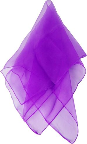 Andux 12 Pcs Dance Scarves Square Scarf for Juggling Kindergarten 24 by 24 Inches WDSJ-02 in Kuwait