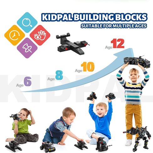 iloveee 51 in 1 Robot STEM Building Blocks Toys for Boys Age 8-12, Educational Learning Building Bricks Truck Kit, Gifts for 6 7 8 9 10 11 13 Years Old Kids, Engineering Erector Set 700PCS… in Saudi Arabia