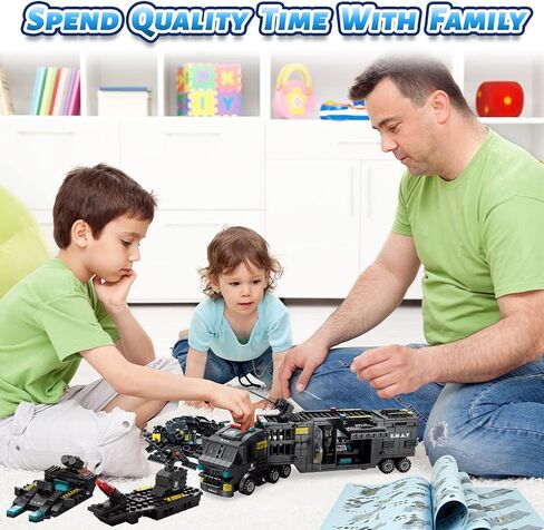 iloveee 51 in 1 Robot STEM Building Blocks Toys for Boys Age 8-12, Educational Learning Building Bricks Truck Kit, Gifts for 6 7 8 9 10 11 13 Years Old Kids, Engineering Erector Set 700PCS… in Saudi Arabia