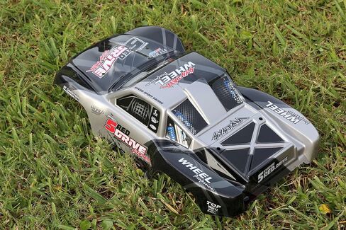 Compatible Custom Body Black Replacement for 1/10 Scale RC Car or Truck (Truck not Included) SSJ-BK-01 in Saudi Arabia