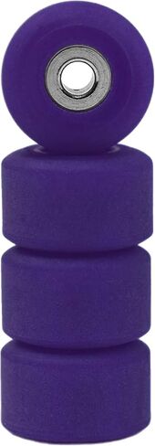 Teak Tuning Apex 61D Urethane Fingerboard Wheels - New Street Shape, 7.7mm Diameter - Ultra Spin Bearings - Made in The USA - Grape Colorway in Saudi Arabia