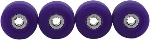 Teak Tuning Apex 61D Urethane Fingerboard Wheels - New Street Shape, 7.7mm Diameter - Ultra Spin Bearings - Made in The USA - Grape Colorway in Saudi Arabia