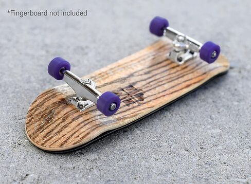 Teak Tuning Apex 61D Urethane Fingerboard Wheels - New Street Shape, 7.7mm Diameter - Ultra Spin Bearings - Made in The USA - Grape Colorway in Saudi Arabia