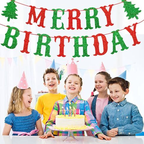 لافتة عيد ميلاد هاوسين، لافتة عيد ميلاد شجرة عيد الميلاد قابلة لإعادة الاستخدام، دعامة ورقية للصور للرجال والنساء وحفلات الأطفال (أحمر + أخضر) in Kuwait