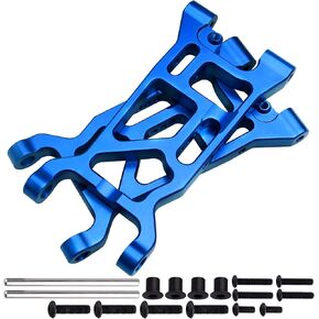 Aluminum Front Arm Set Suspension A-Arms for 1/10 Losi Tenacity TT Pro 4WD SCT/DB Pro Upgrades, Replaces LOS234016 (Blue)