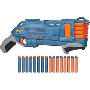 Nerf Elite 2.0 Warden DB-8 Blaster, 16 Official Nerf Darts, Blast 2 Darts at Once, Tactical Rail, Slam Fire