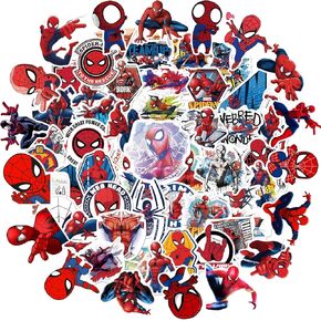 Spider Kids Stickers - 85pcs Non-Repeatable Stickers Water Bottle Water Bottle Car Bike for Laptop Bumper Skateboard Luggage Computer Superhero Stickers in Kuwait