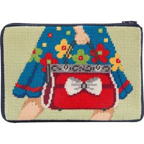 Stitch & Zip Needlepoint Purse Kit- Mod Maggie in Saudi Arabia