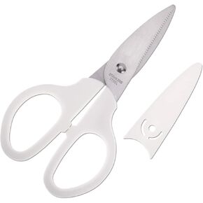 Green Multipurpose Scissors, 6in Straight Sturdy Sharp Scissors for Office School Student Home General Use Sewing Fabric Craft Supplies with Cover in Kuwait