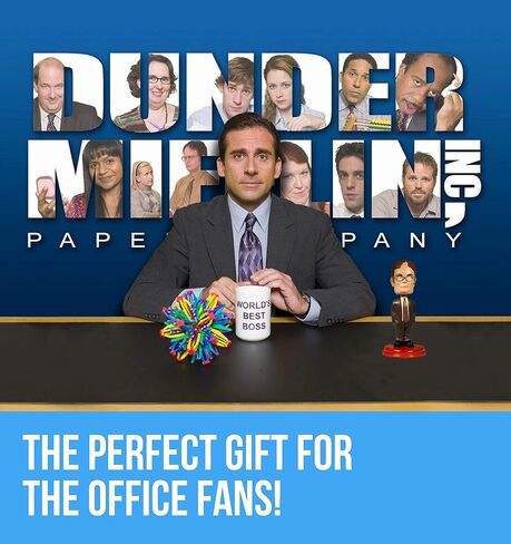 الدعائم التلفزيونية الرائعة - علم Dunder Mifflin (5.5 بوصة × 8.3 بوصة) ولافتة (3'x5 بوصة) - بضائع عرض المكتب in Kuwait